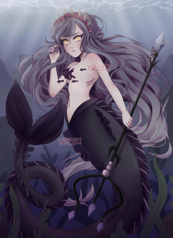 Original - Monochrome Mermaid